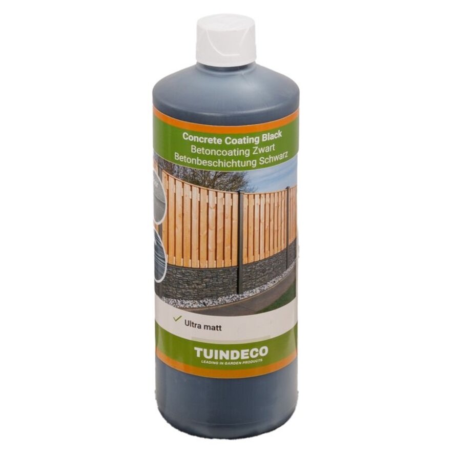 Betoncoating zwart / antraciet - 1 Liter - voor het afwerken, opfrissen en bijwerken van gecoat beton Betoncoating zwart / antraciet - 1 Liter - voor het afwerken, opfrissen en bijwerken van gecoat beton