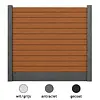 Composiet schutting - teak look - zelfbouw schutting met betonpalen en onderplaat - grijs/wit, antraciet of gecoat beton - 200x200 cm - houtcomposiet zelfbouw schutting Composiet schutting - teak look - zelfbouw schutting met betonpalen en onderplaat - grijs/wit, antraciet of gecoat beton - 200x200 cm - houtcomposiet zelfbouw schutting