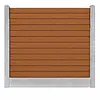 Composiet schutting - teak look - zelfbouw schutting met betonpalen en onderplaat - grijs/wit, antraciet of gecoat beton - 200x200 cm - houtcomposiet zelfbouw schutting Composiet schutting - teak look - zelfbouw schutting met betonpalen en onderplaat - grijs/wit, antraciet of gecoat beton - 200x200 cm - houtcomposiet zelfbouw schutting