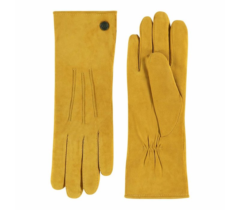 Boretto - Suede ladies gloves with three stitches