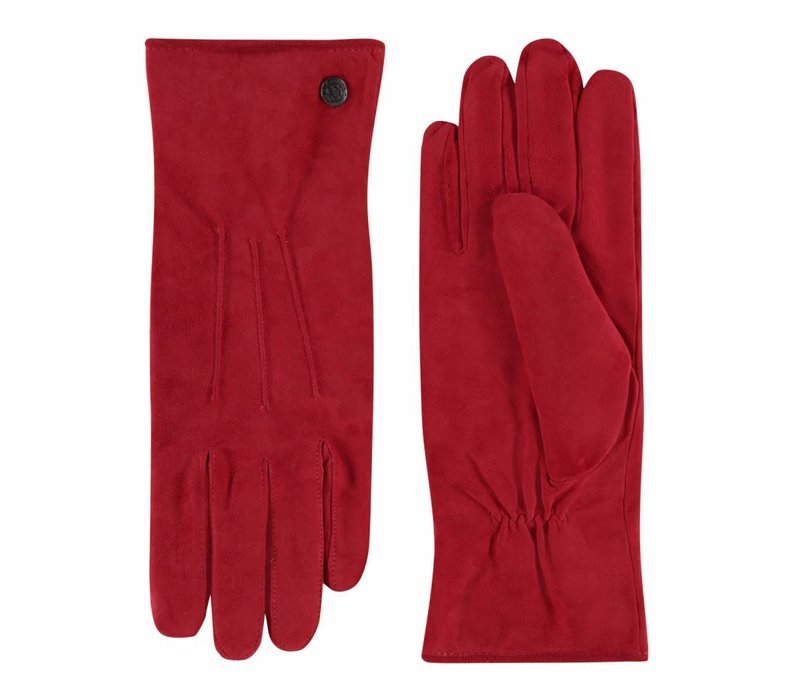 Boretto - Suede ladies gloves with three stitches