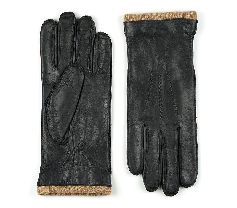 Leather men's gloves model Iscar