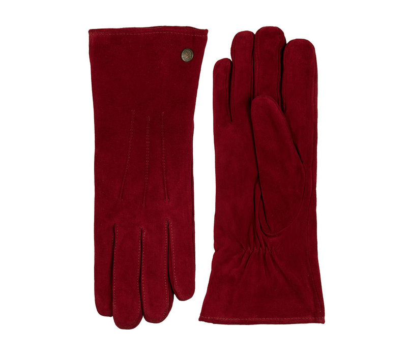 Boretto - Suede ladies gloves with three stitches