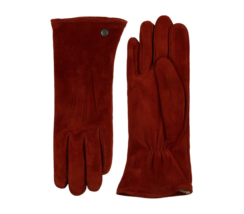 Boretto - Suede ladies gloves with three stitches