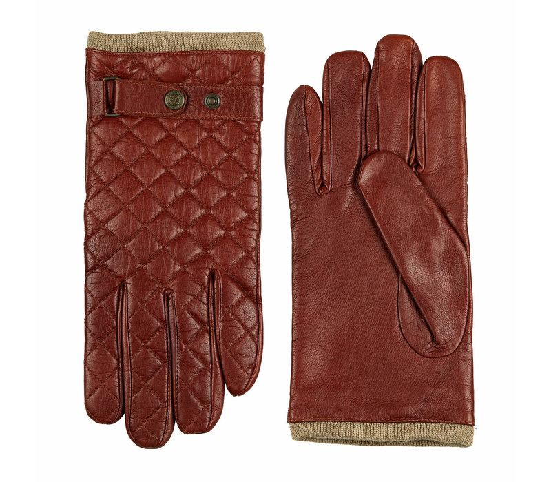 Leather men's gloves model Blacos