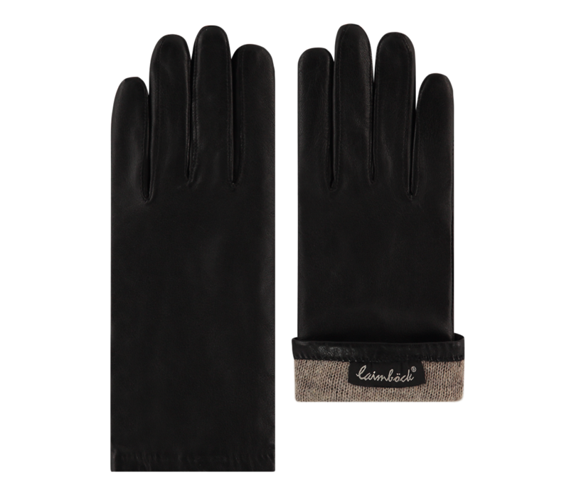 Dover - Leather ladies gloves with woolmix lining
