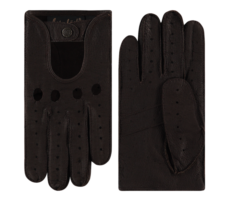 Nevada - Peccary leather men's driving gloves