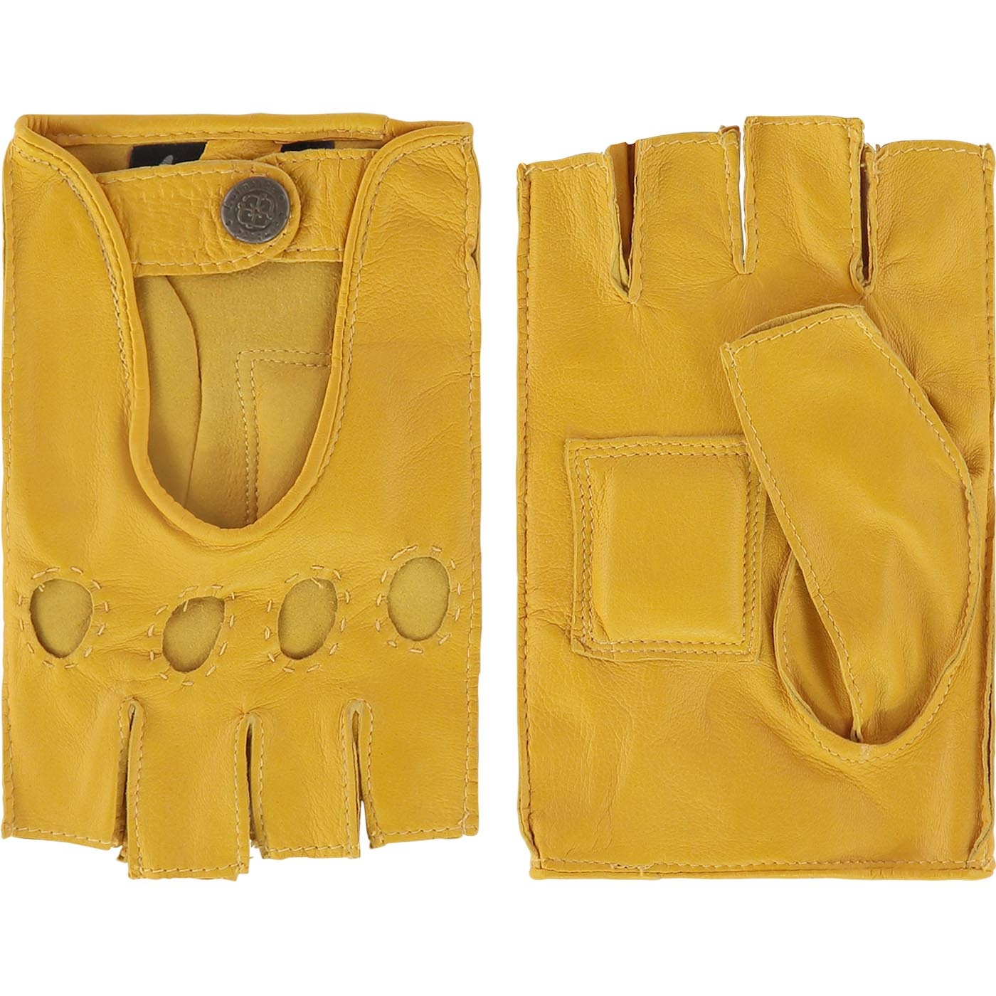 Leather unlined men\'s driving gloves model Sydney - Laimböck
