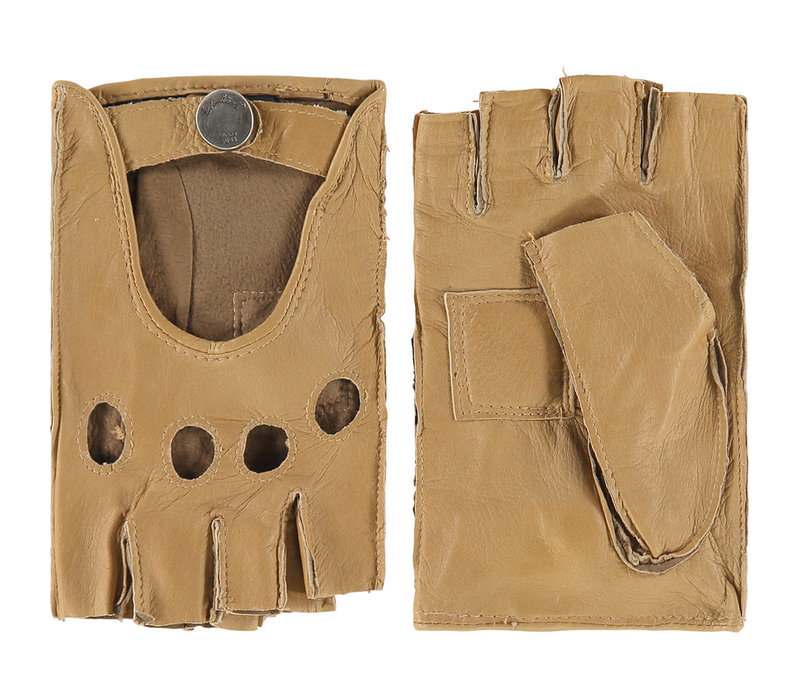 Chihuahua - Leather classic ladies driving gloves with half fingers