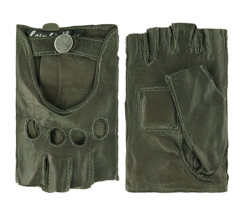 Chihuahua - Leather classic ladies driving gloves with half fingers