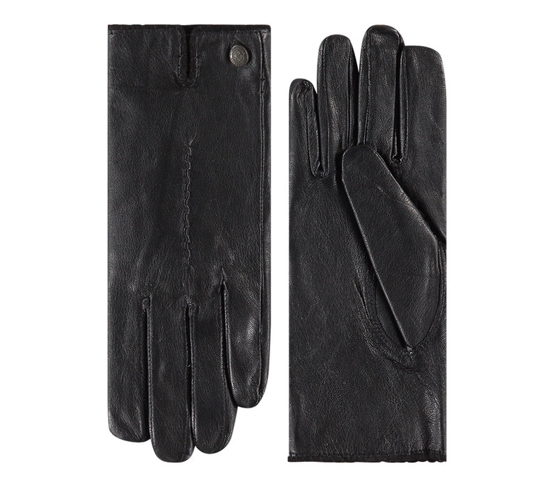 Newtown - Leather ladies gloves with faux fur lining