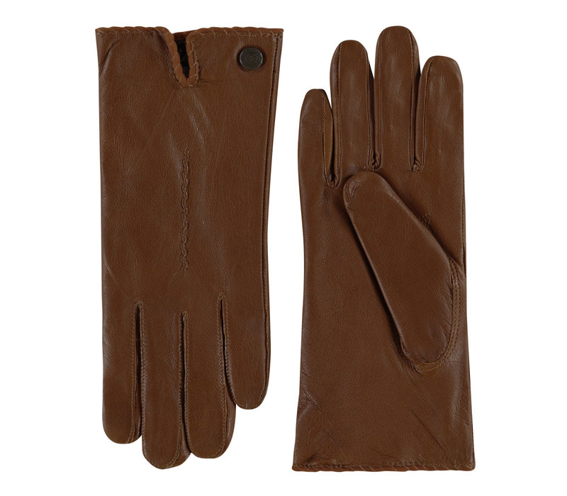 Newtown - Leather ladies gloves with faux fur lining