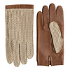 Laimböck Leather men's gloves with crochet back model Harvard