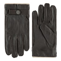 Catania - Gevoerde nappa leren handschoenen voor heren