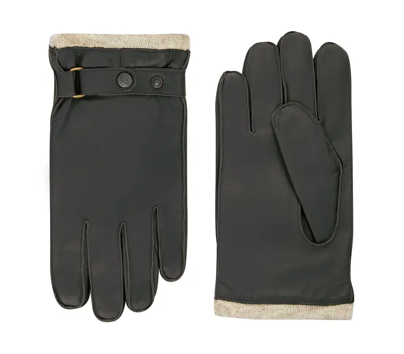 Leather men's gloves model Catania