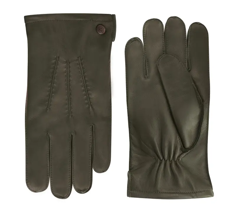 Classic leather men's gloves model Dudley