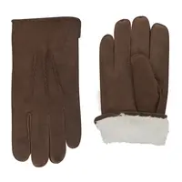 Esbjerg - Suede lammy-look men's gloves