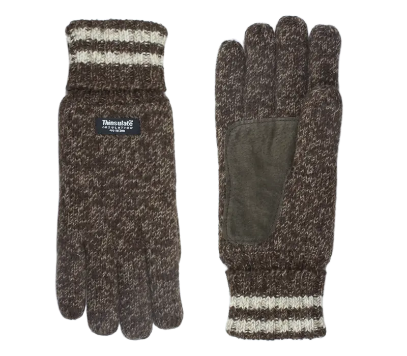 Keltic - Shetland Wolle Gestrickte Herren Handschuhe