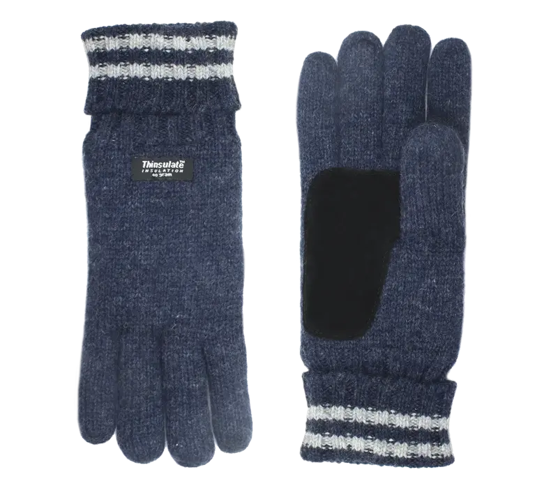 Keltic - Shetland Wolle Gestrickte Herren Handschuhe