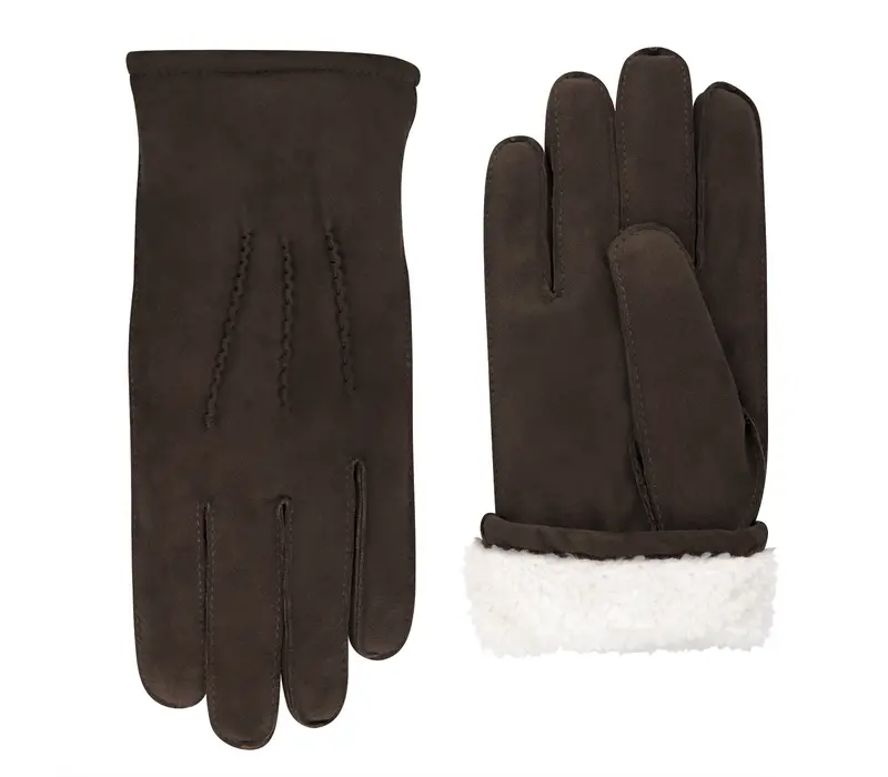 Uppsala - Suede lammy-look ladies gloves