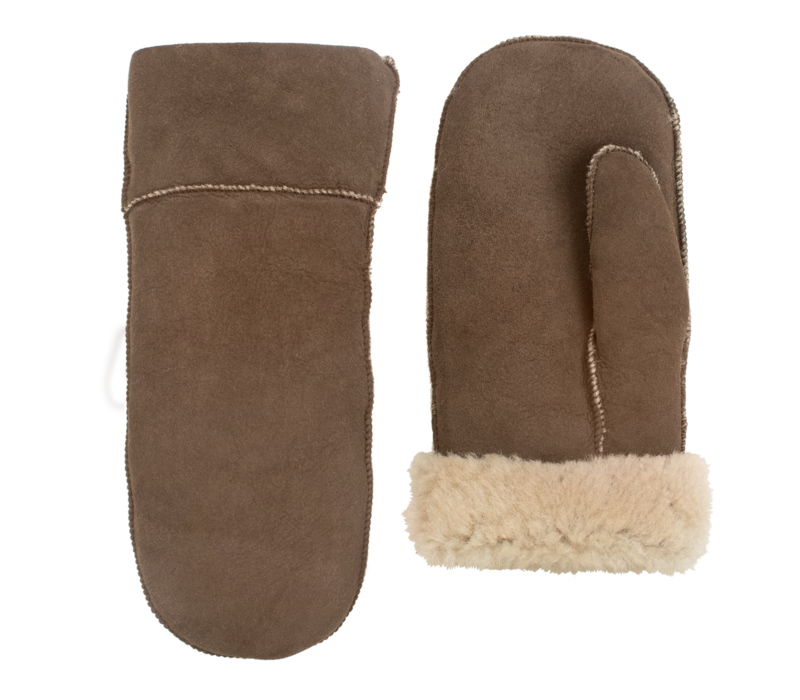 Roskilde - Hand-sewn lammy men's mittens from merino sheepskin