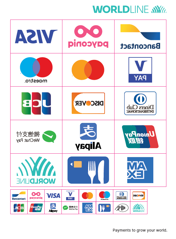 Stickers betaalmethoden