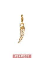 Eline Rosina Wisdom tooth charm in gold plated sterling silver