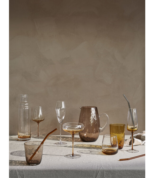 Broste Cocktailglas Amber, set van 2