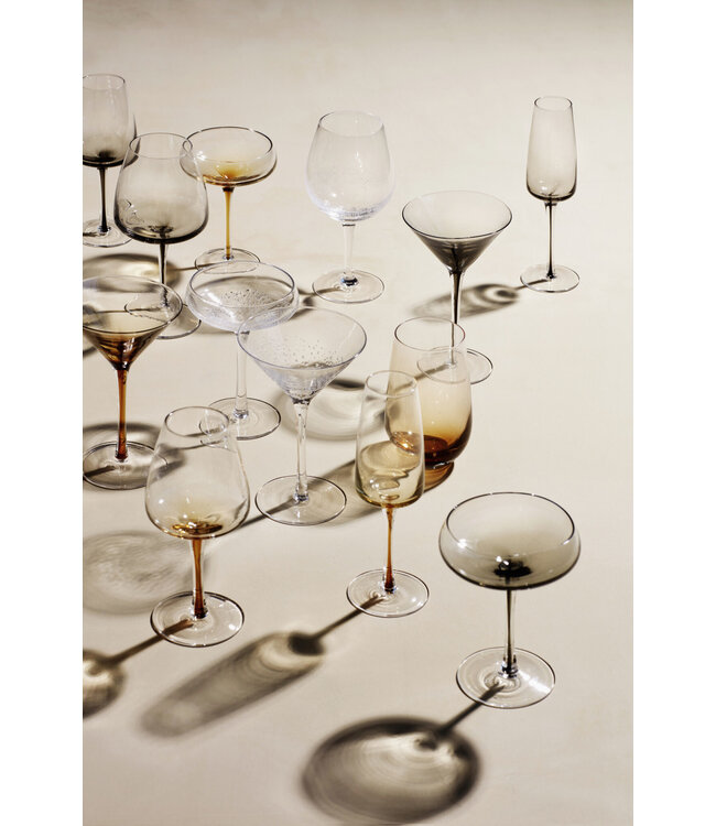 Broste Cocktailglas Amber, set van 2