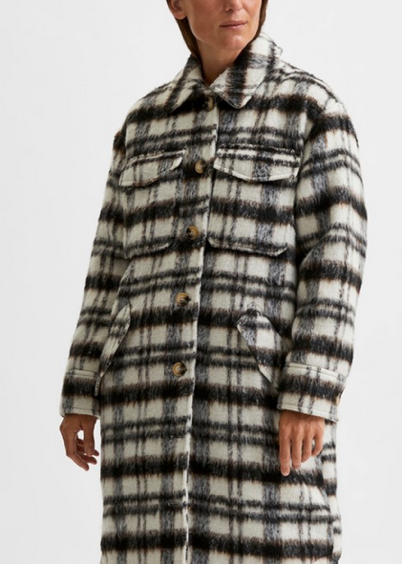 Selected Femme Caron wool shirt jacket S/36