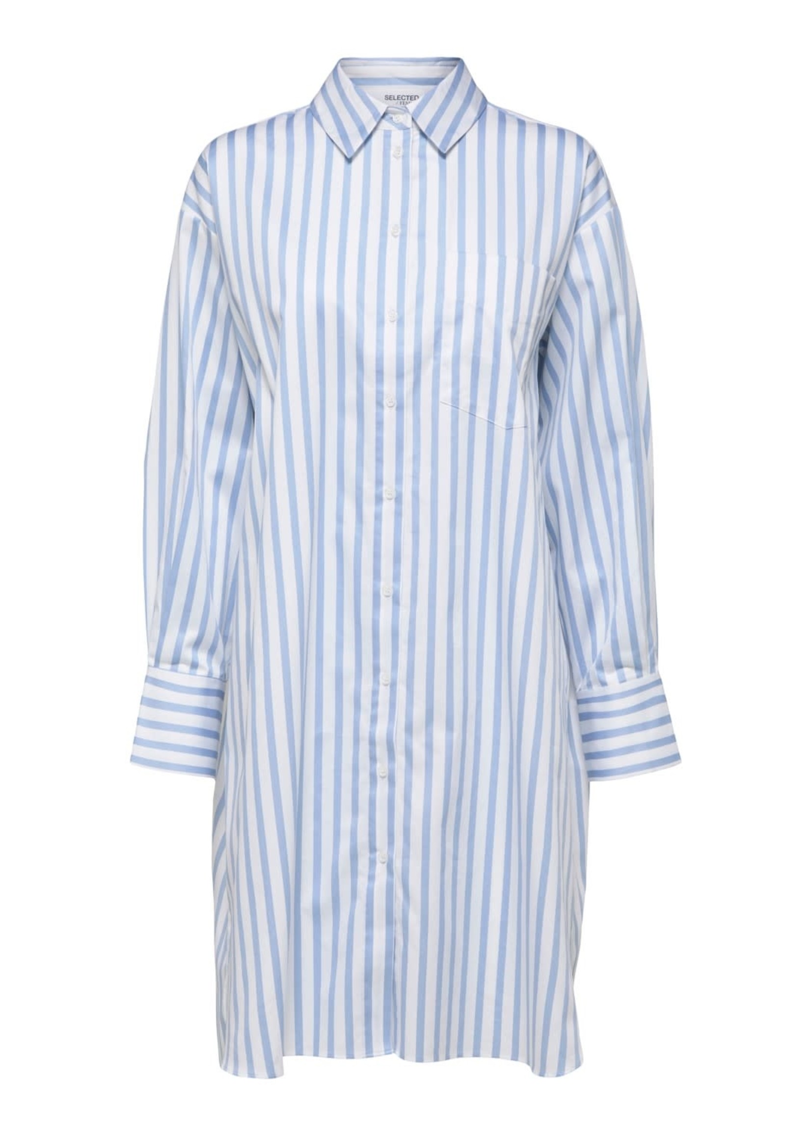 Selected Femme Dora Striped Long Shirt 
