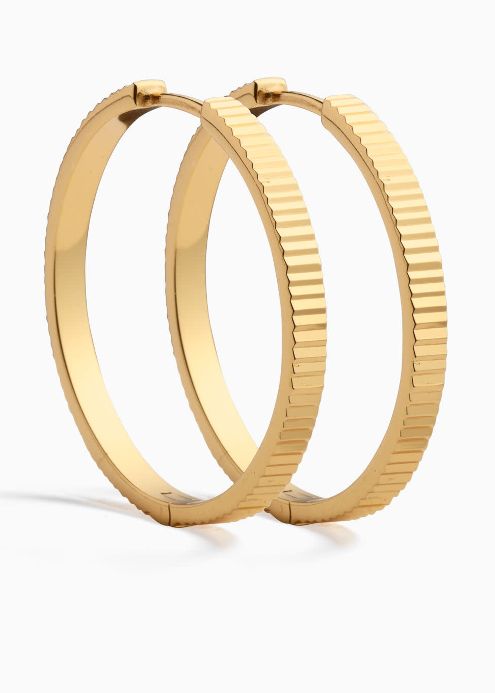 Eline Rosina Hailey Statement Hoops Gold Plated