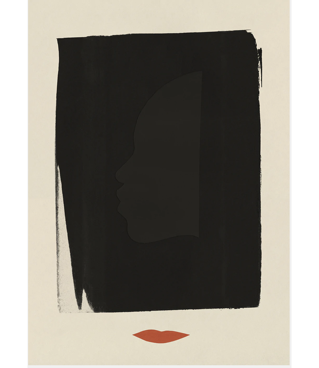 Paper Collective Red Lips - 30 x 40 cm