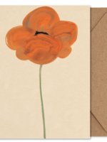 Paper Collective Orange Vallmo - Folded A5 Art Card