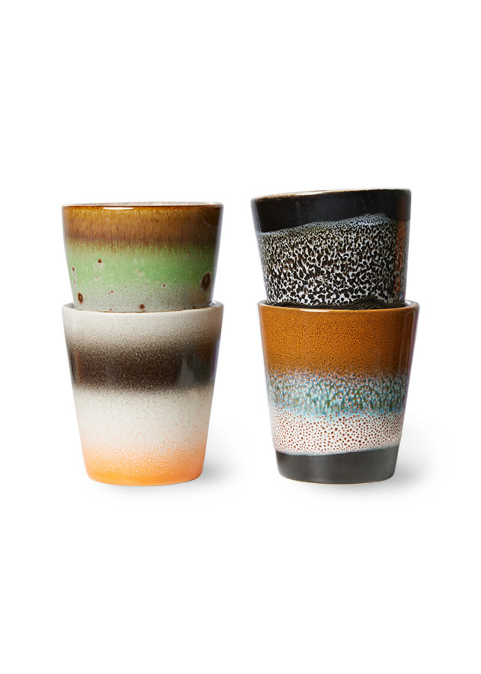 HKliving 70s ceramics: ristretto mugs, Good vibes