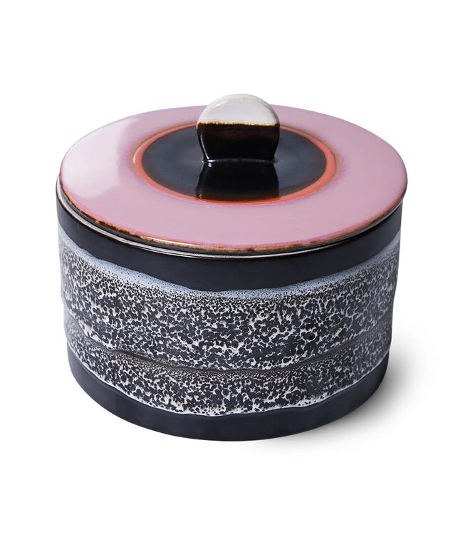 HKliving 70s ceramics  cookie jar, Disco