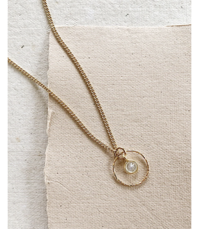 Essyello Circle + Dot Necklace (div. kleuren)