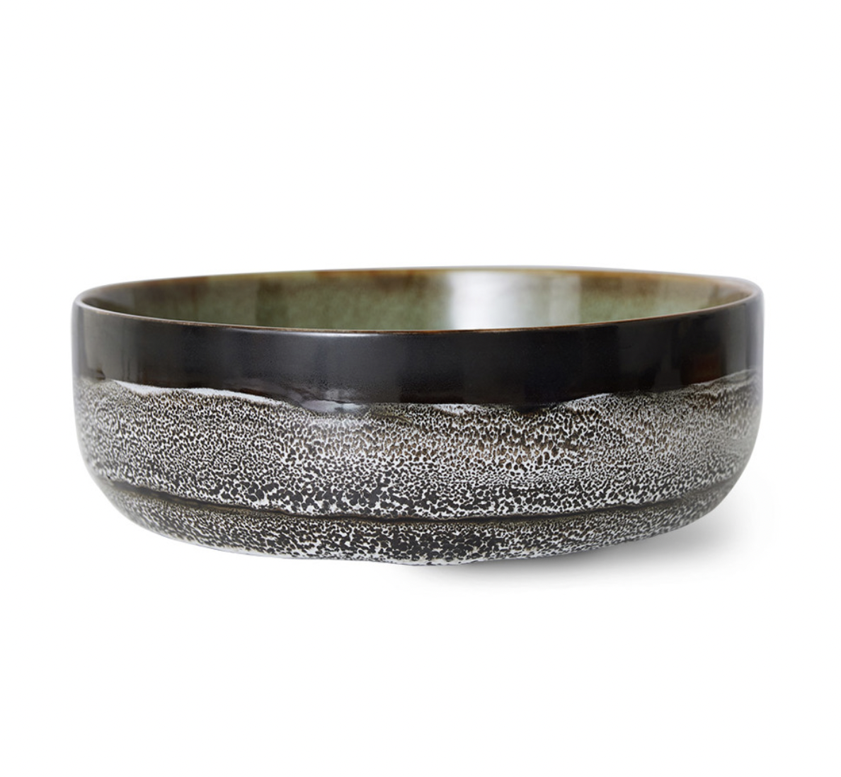 HKliving 70s ceramics salad bowl, rock on MOOD store