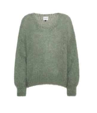 Americandreams Milana LS Mohair Knit Dusty Green/ size L