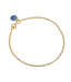 Enamel Bracelet Ball Chain Blue