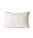 HKliving Fluffy cushion white/beige (35x55)