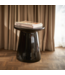 HKliving Earthenware Side Table M Black