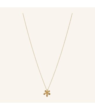 Pernille Corydon Wild Poppy Necklace - Gold Plated