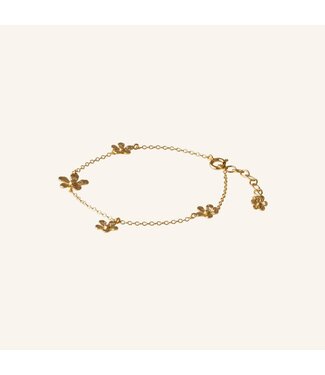 Pernille Corydon Wild Poppy Bracelet Gold Plated