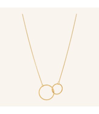 Pernille Corydon Double Twisted Necklace Gold Plated