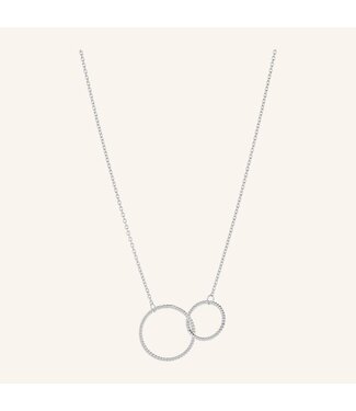 Pernille Corydon Double Twisted Necklace Silver