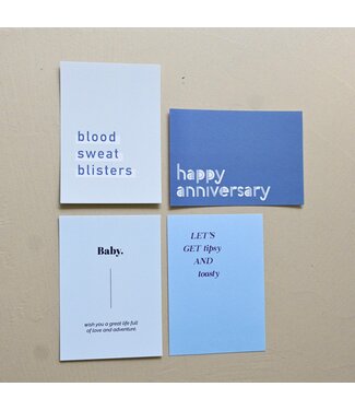 MOOD card set blue