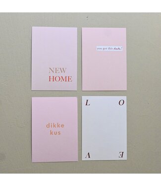 MOOD card set pink
