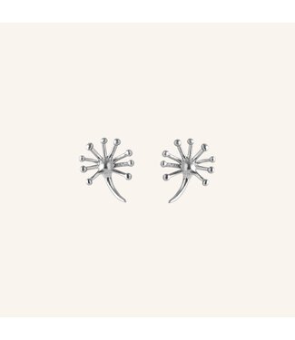 Pernille Corydon Dandelion Earsticks Silver