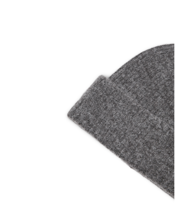 Selected Maline Lano Knit Beanie NOOS - Medium Grey  Melange